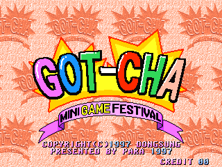 Got-cha Mini Game Festival Title Screen
